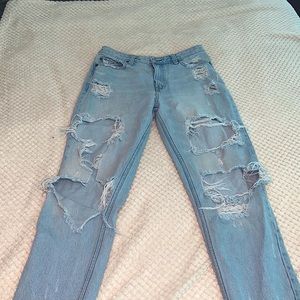 abercrombie high rise girlfriend jeans